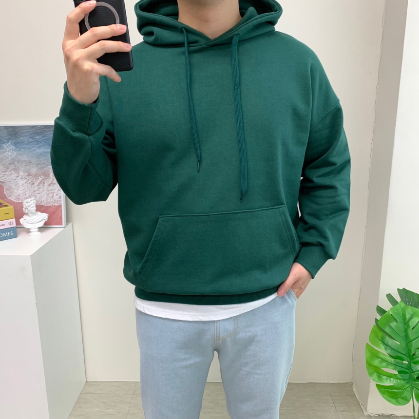 남자 후드티 오버핏 헤비 쭈리 빅사이즈 티셔츠 2XL 3XL 이미지 3