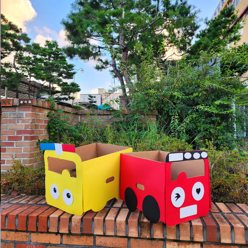종이 박스 자동차 만들기 자동차극장 교통 놀이 DIY 키트 미아아트 상품 이미지