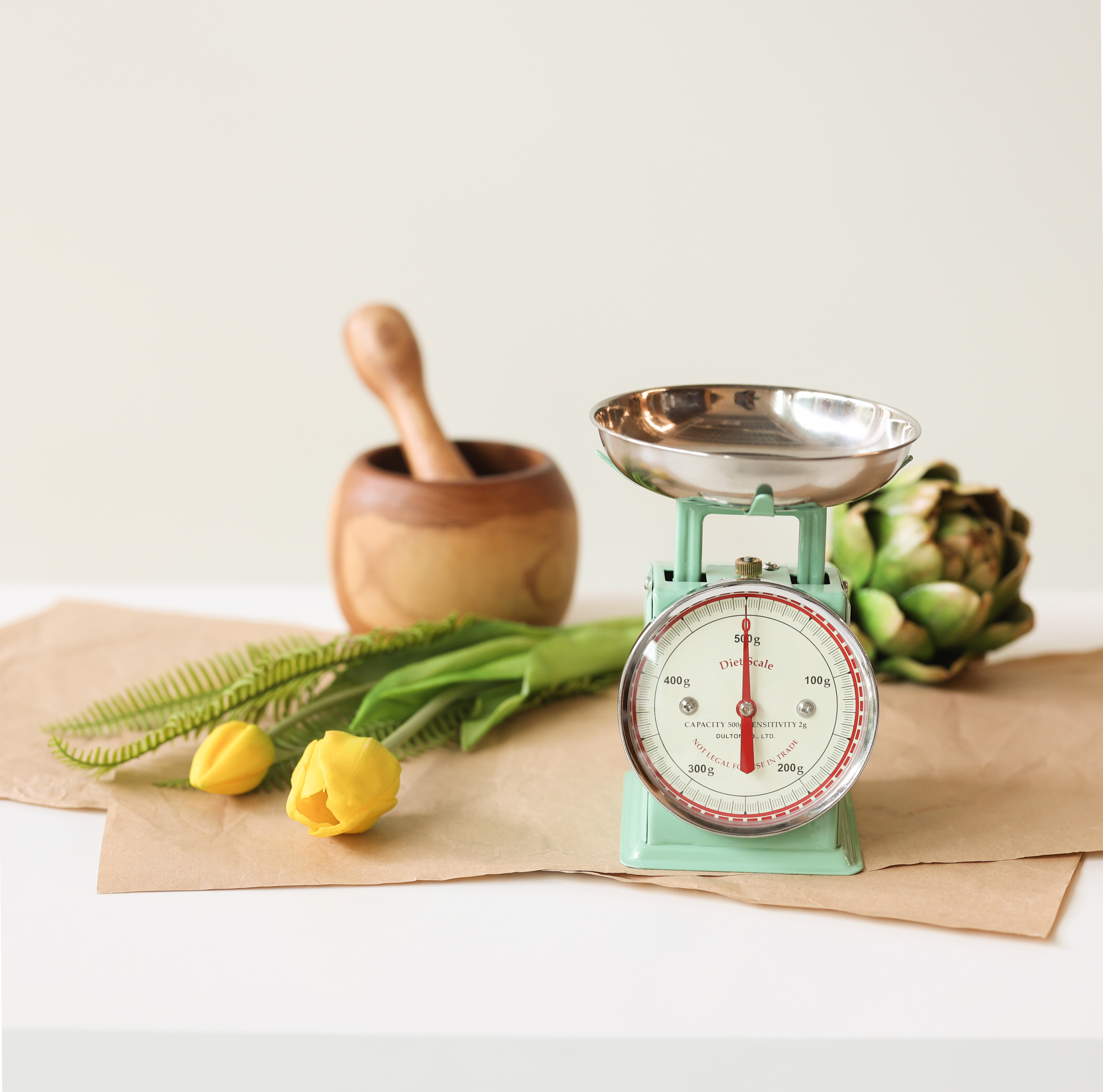 덜튼 다이어트 0.5kg 레트로 주방 베이커리 저울 그린 민트 이미지 7