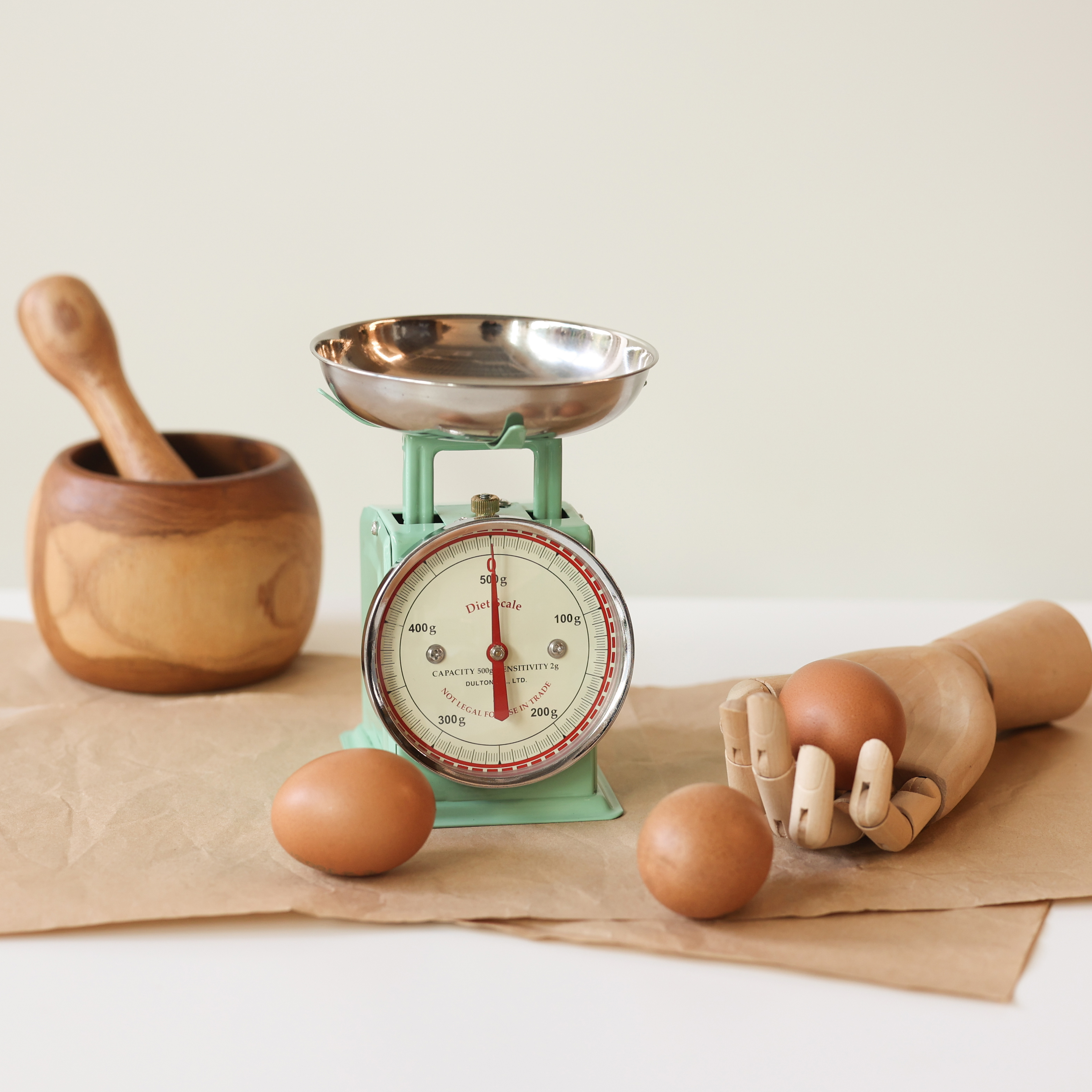 덜튼 다이어트 0.5kg 레트로 주방 베이커리 저울 그린 민트 이미지 6