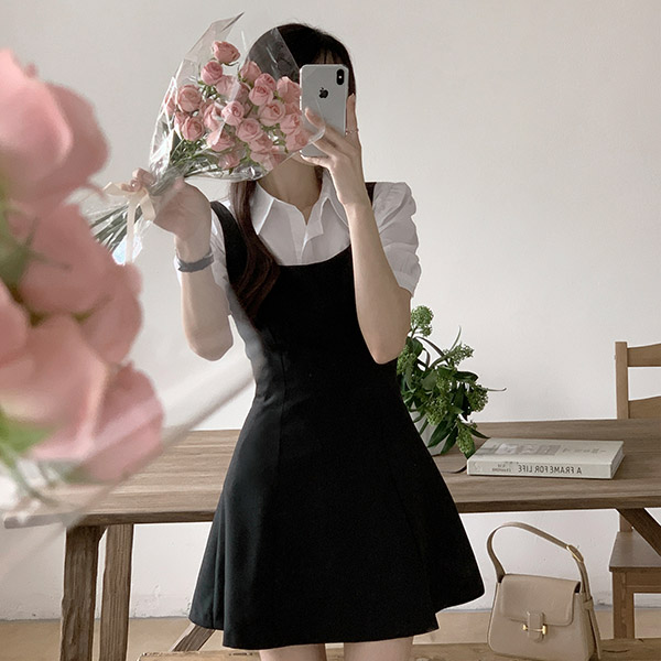 멜로우 뷔스티에 미니 원피스 op15106