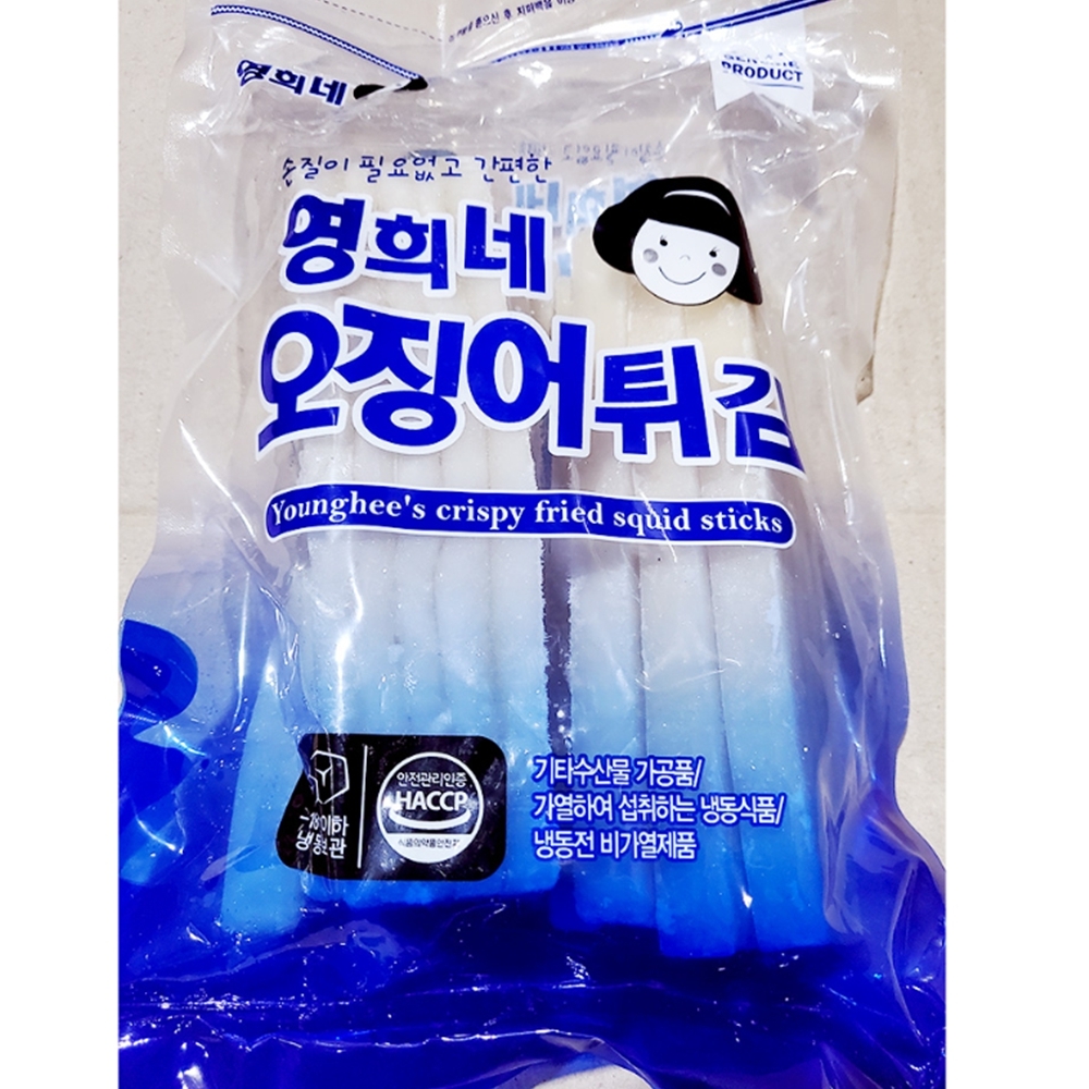 손질 대왕오징어튀김 오징어슬라이스 700g : 마켓구름A