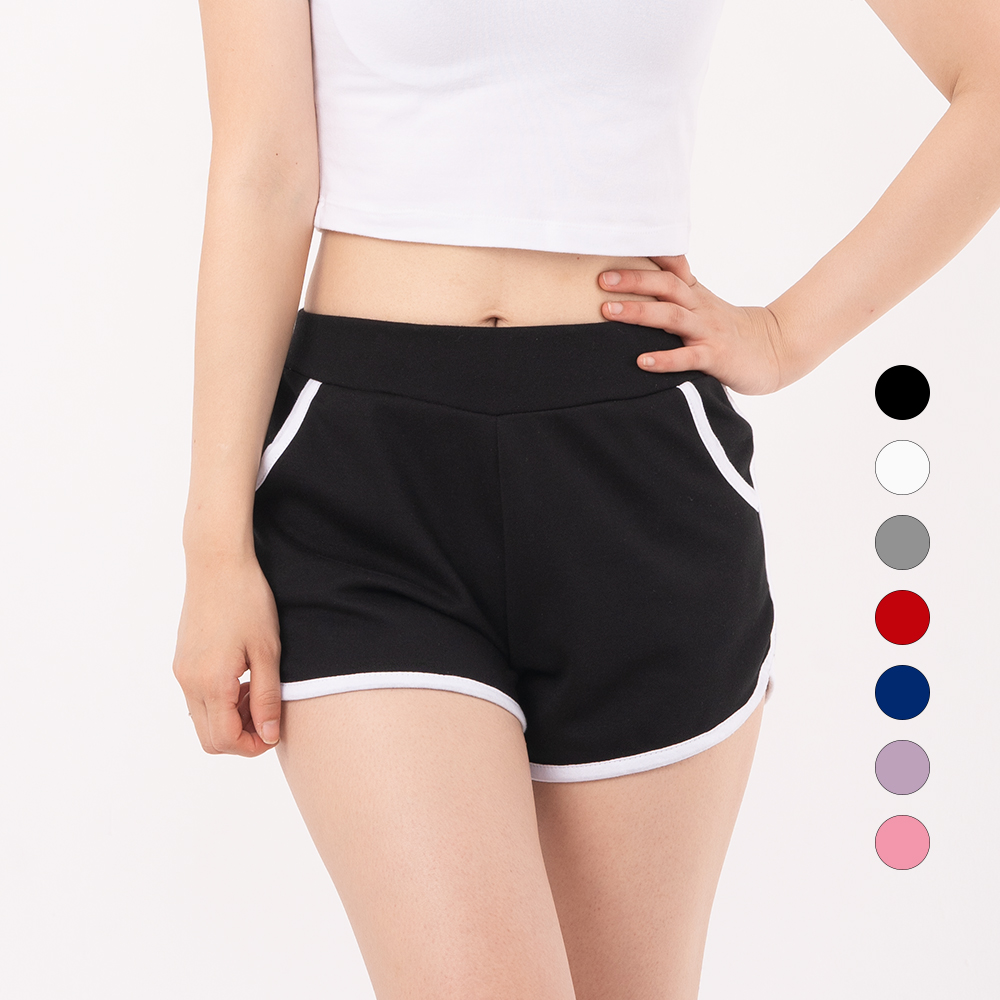 걸포유 돌핀팬츠 3부 트레이닝 반바지 운동 츄리닝 피트니스복 블랙, Free