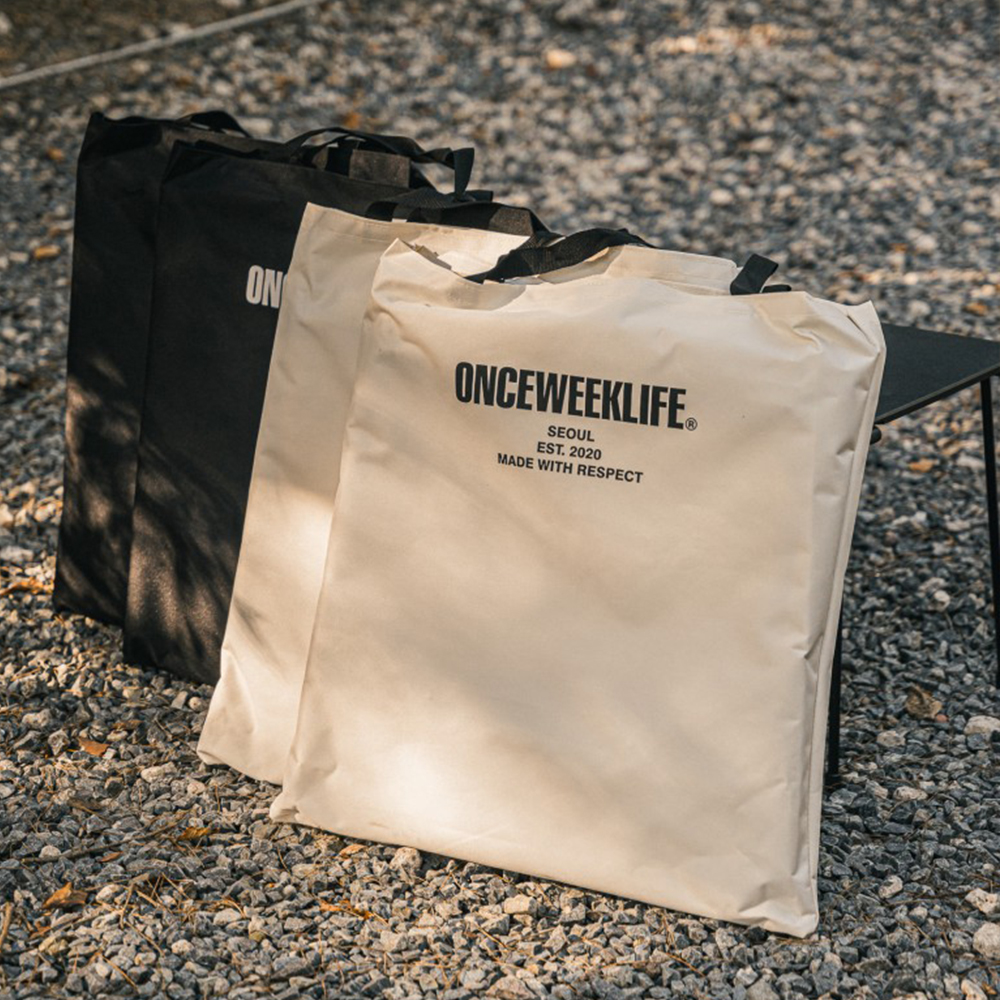 원스위크라이프 캠핑 의자 커밋 폴딩 플랫 체어 1+1 싱글, 블랙, 1개