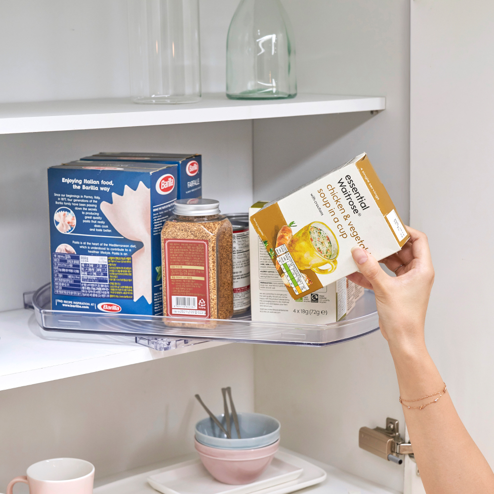 프랑코 360도 냉장고 정리 턴테이블 회전 저안트레이 정리대