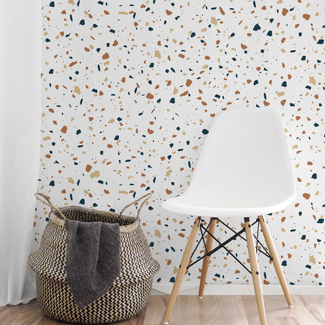 집코리아 스티커벽지 700폭 간편 접착식 붙이는 셀프도배 70cmX2.5m 화이트(줄무늬)