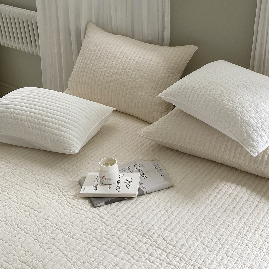 모제무드 와이드 오가닉 순면 무형광 피그먼트 밴딩 침대패드 이불 SS