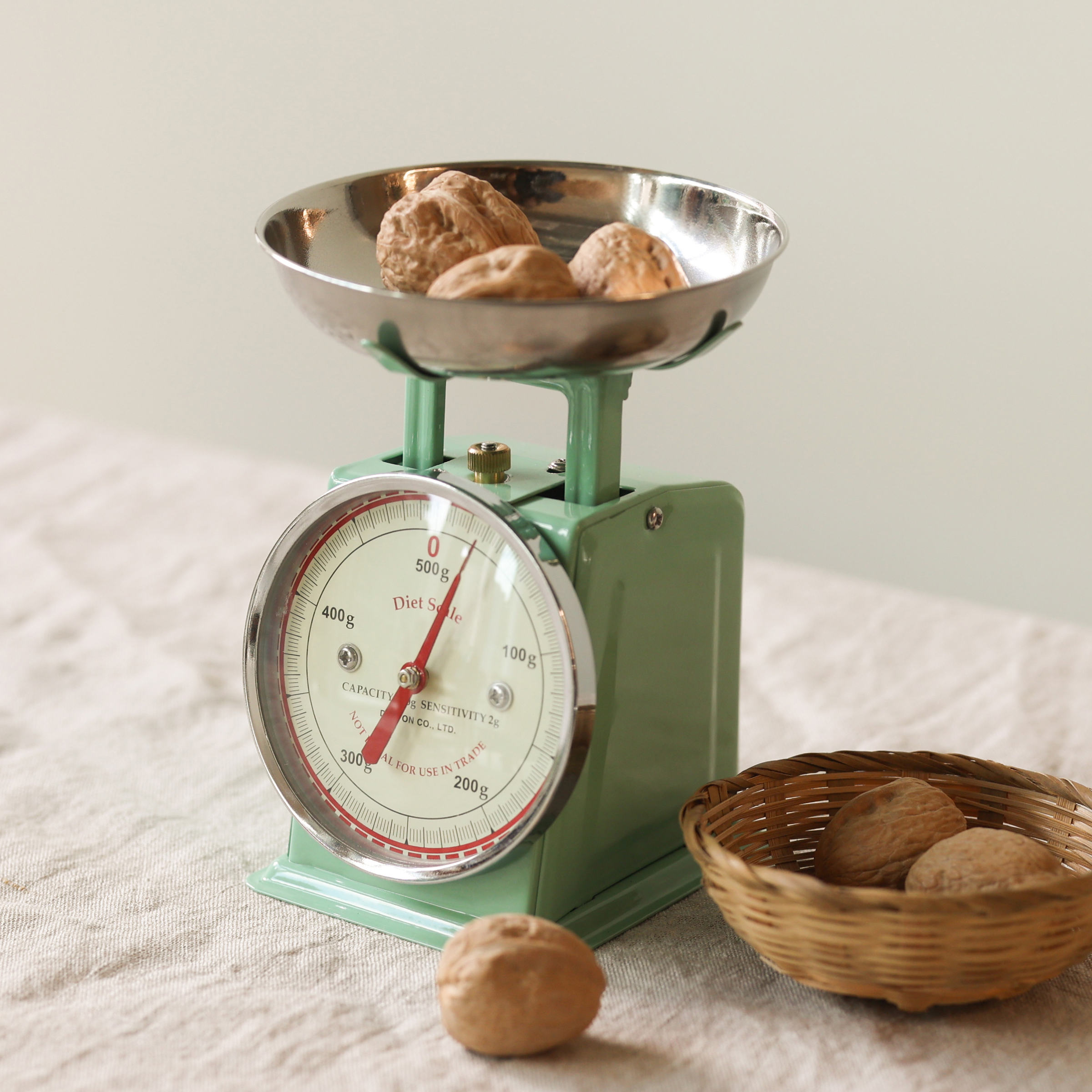 덜튼 다이어트 0.5kg 레트로 주방 베이커리 저울 그린 민트 - 상품 이미지