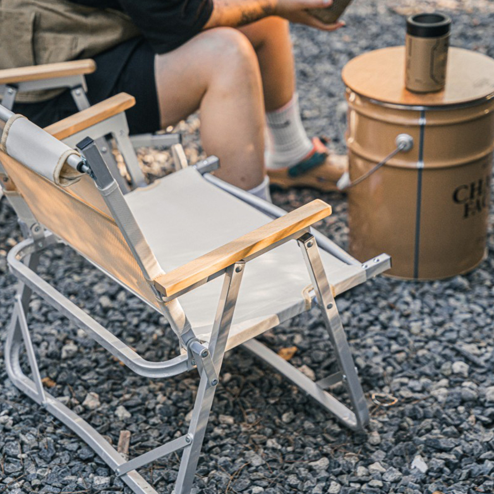 원스위크라이프 캠핑 의자 커밋 폴딩 플랫 체어 1+1 싱글, 블랙, 1개
