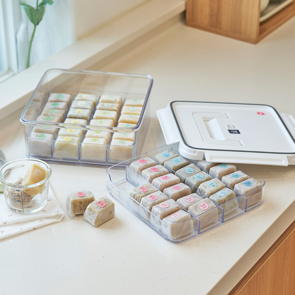 [1+1] 스카이락 점보2호 이유식 큐브 보관용기 인케이스8칸