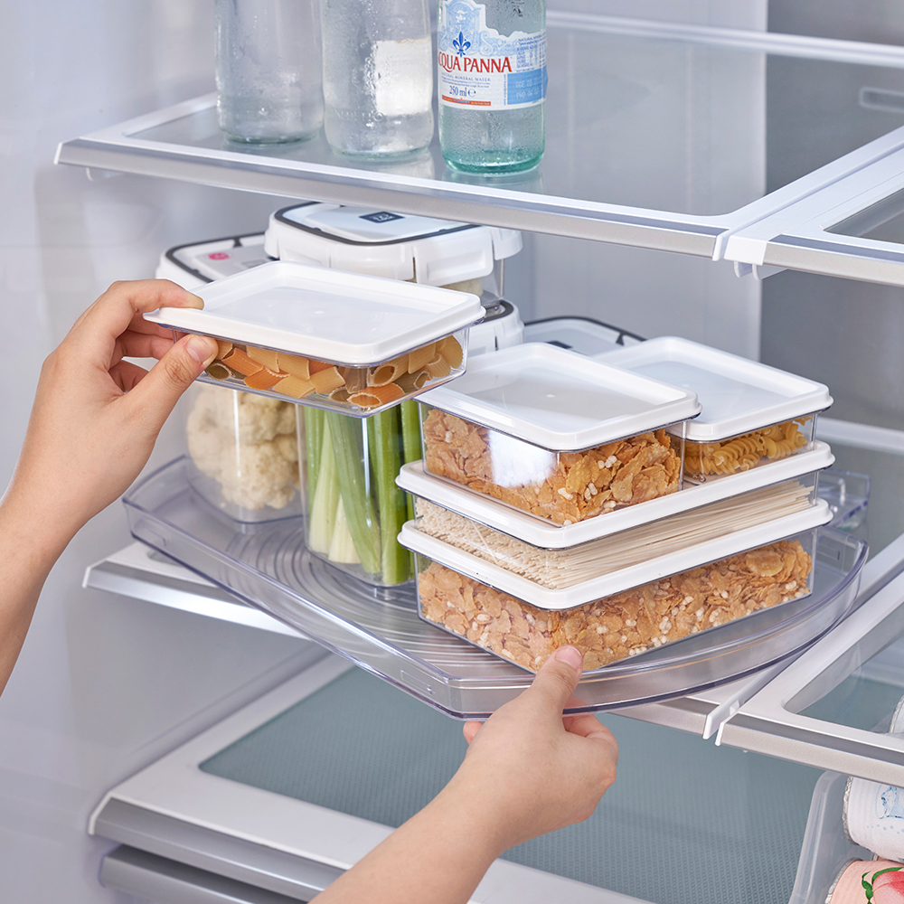 프랑코 360도 냉장고 정리 턴테이블 회전 저안트레이 정리대