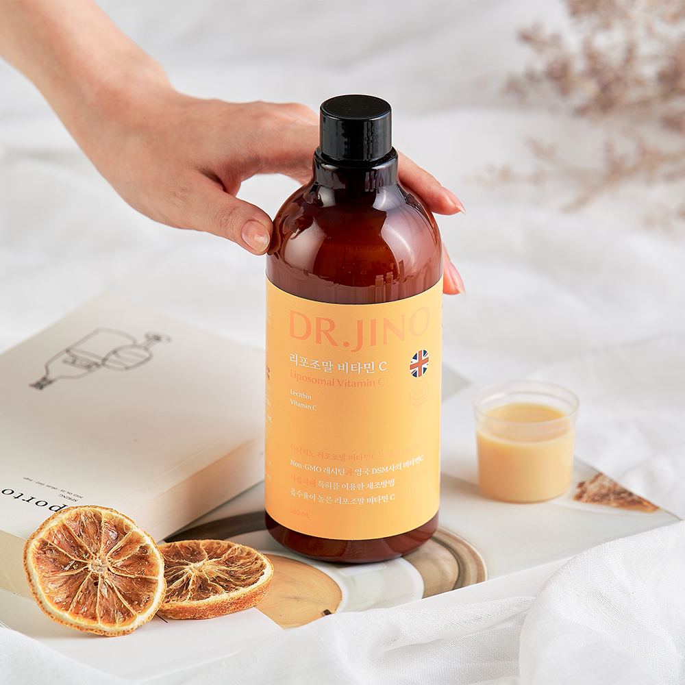 [당일생산,당일출고] 닥터지노 리포조말 비타민C 1000mg 액상 속편한 고함량 리포좀 500ml, 4개 이미지 2