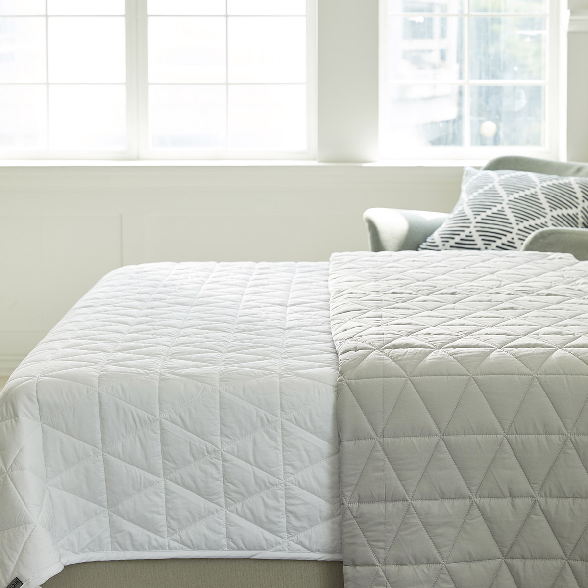 엠시베딩 이불패드 알러지케어 패밀리 침대패드 고정밴드 Q