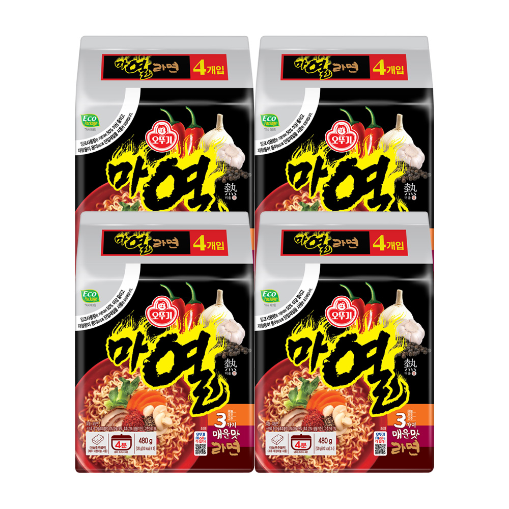 오뚜기 마열라면 120g, 16개