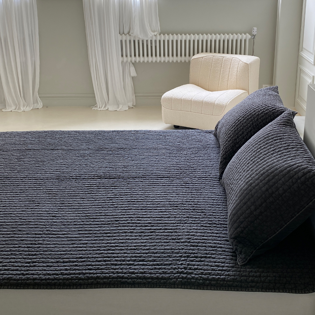 모제무드 와이드 오가닉 순면 무형광 피그먼트 밴딩 침대패드 이불 SS