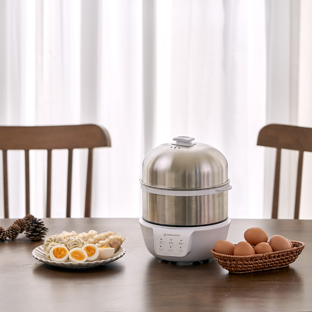 홈마블 2단 올스텐 계란찜기 달걀삶는 기계 반숙 에그쿠커 야채 고구마 호빵 멀티쿠커