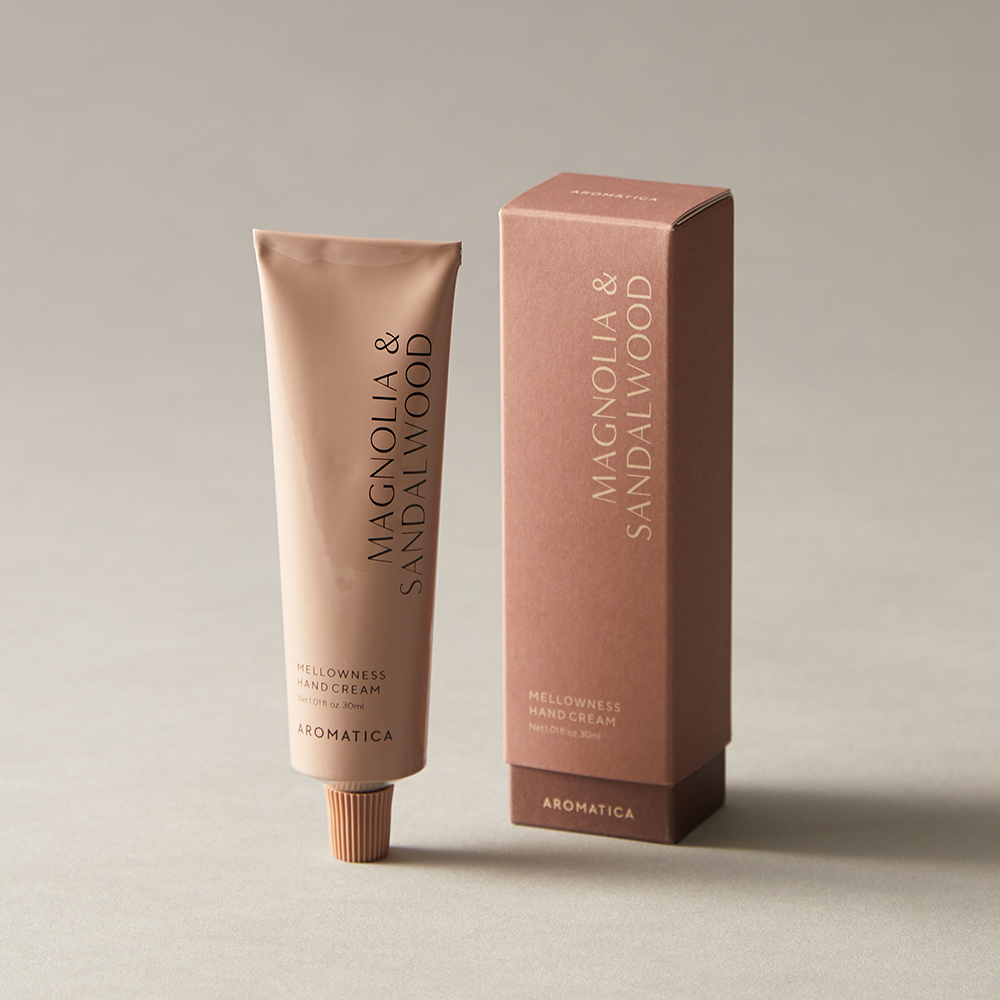 아로마티카 멜로우니스 핸드크림 매그놀리아 & 샌달우드 30ML 고보습 미니 핸드 로션 케어 선물