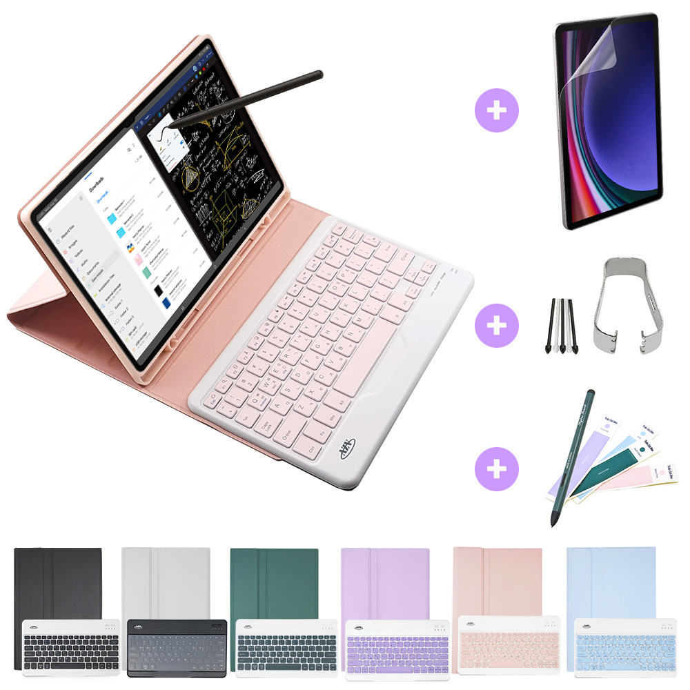 삼성 갤럭시탭 S9 FE 플러스 갤럭시탭 S10 플러스 케이스 12.4 공용 콤비 S펜수납 블루투스 키보드