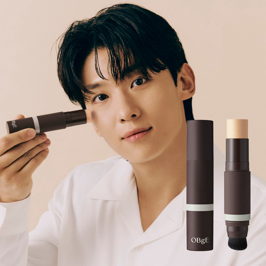오브제 내추럴 커버 파운데이션 + 오일 컨트롤 피니셔 세트 / 투명 보송 노세범 메이크업