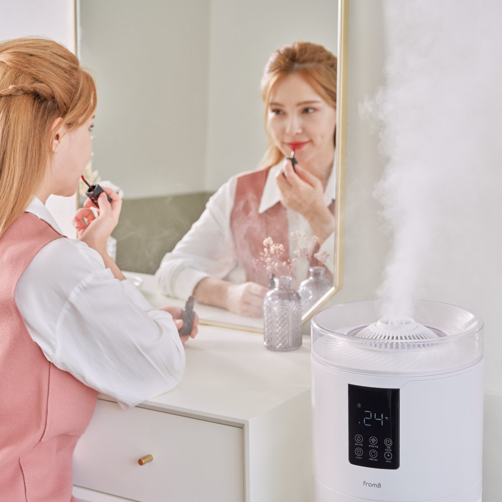 [쿼드 진동자 시간당 1,700ml] 프롬비 몬스터 대용량가습기 FC183 화이트