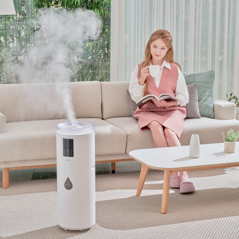 [쿼드 진동자 시간당 1,700ml] 프롬비 몬스터 대용량가습기 FC183 화이트