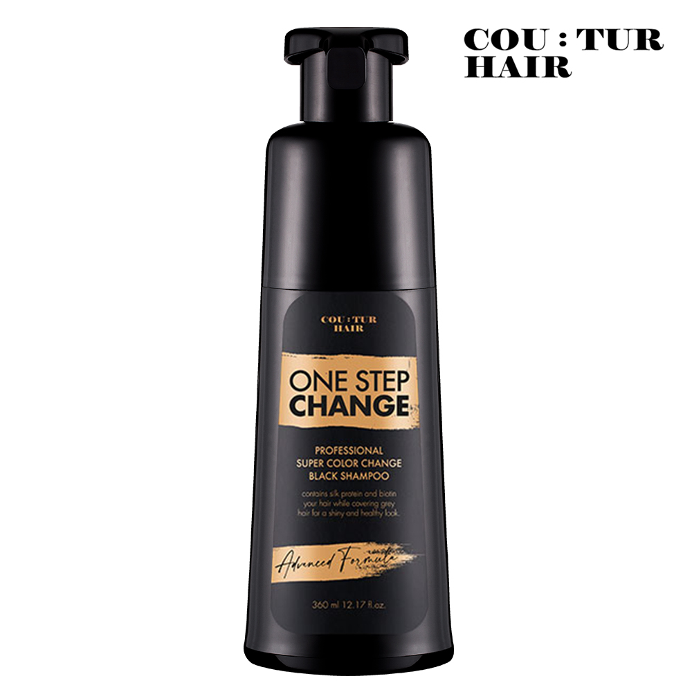 꾸뛰르 염색 샴푸 꾸띄르 뀌뜨르 새치 샴푸 블랙 조혜련 꾸뒤르 홈쇼핑 360ml 2개 - 상세 이미지 2