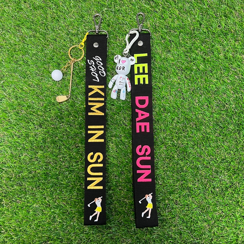 골프 네임텍 자수 캐디빽 이름표 커스텀 골프가방 이름 캐리어 네임텍