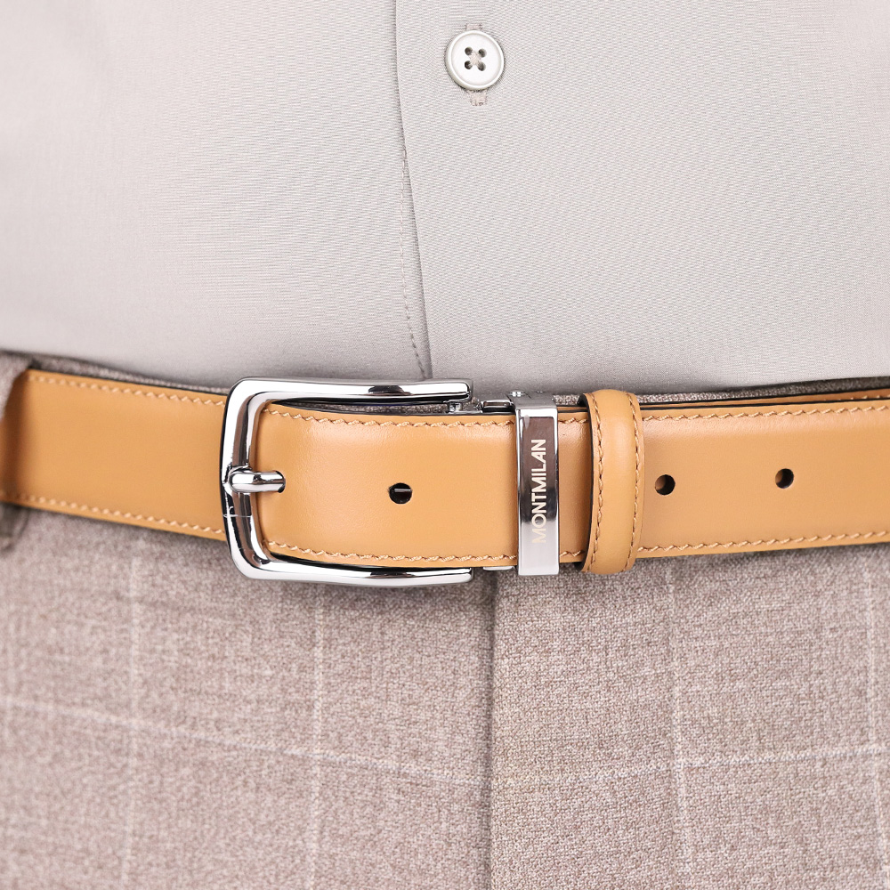 남성벨트 명품 가죽 몽블랑 호환 카멜 허리띠 혁띠 정장 끈 교체 30미리