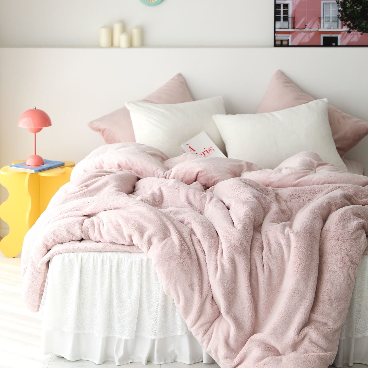 겨울 극세사이불 노스베어 프리미엄 라셀 10mm 장모 차렵이불 SS