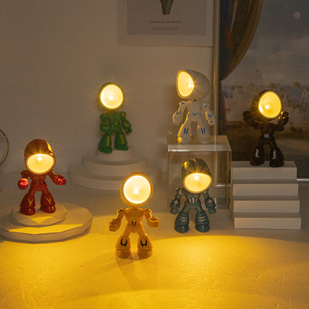 붙이는 우주인 조명 무드등 자석 램프 로봇 미니 LED