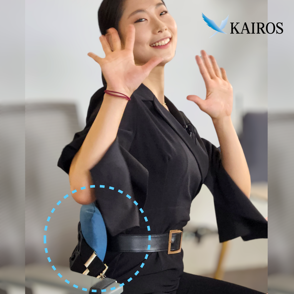 카이로스 척추쿠션 사무실 의자 등받이 허리 받침대 허리디스크 통증 쿠션 요추 전만 지지대