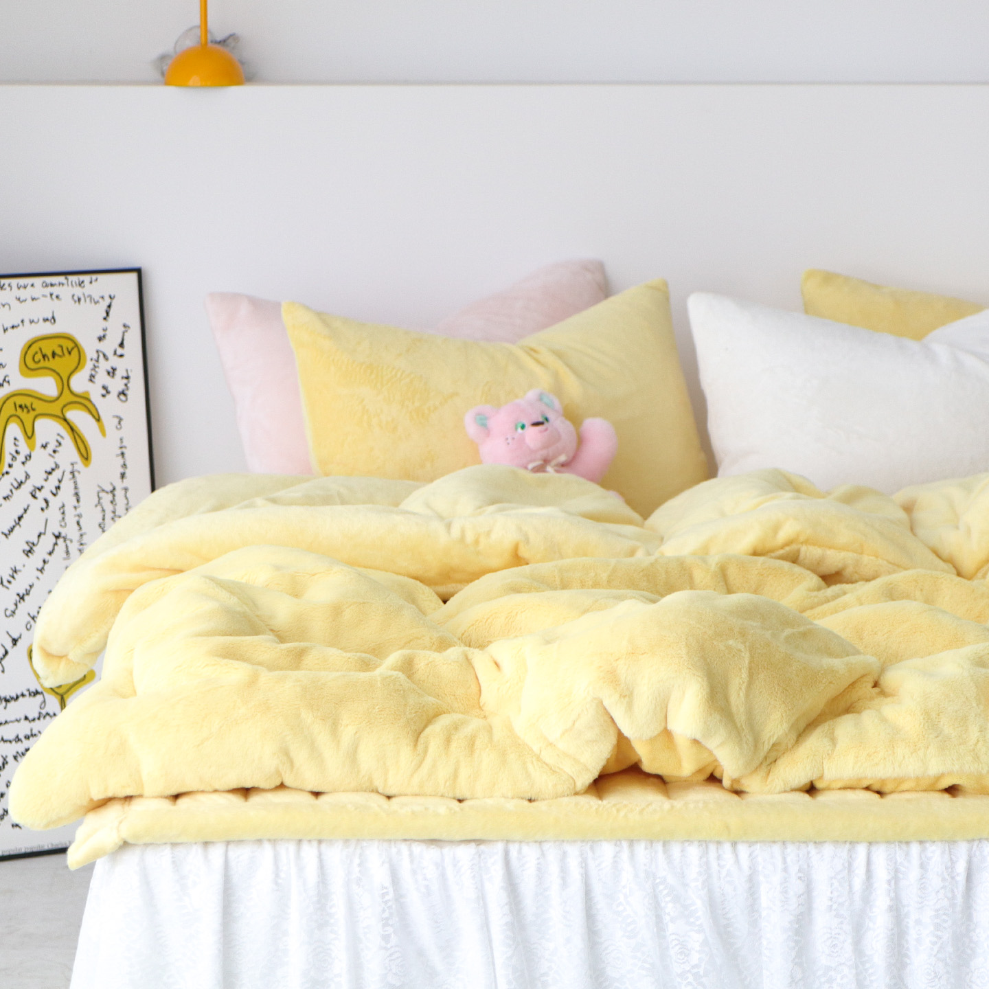 겨울 극세사이불 노스베어 프리미엄 라셀 10mm 장모 차렵이불 SS