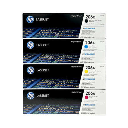 HP 206X/A 대용량+표준용량 W2110X W2111A W2112A W2113A 세트