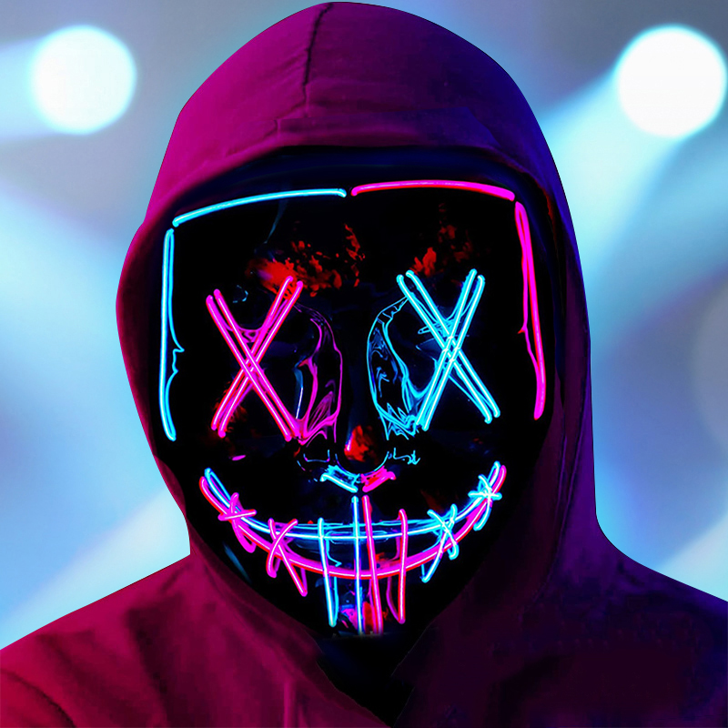 에이런 할로윈 led 가면 마스크 코스튬 장갑 Halloween mask costumes - 상품 이미지