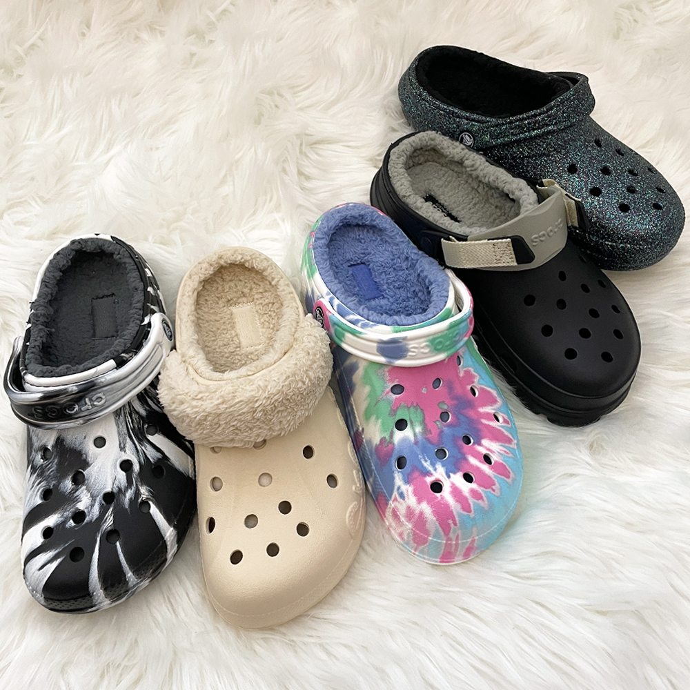 크록스 털 슬리퍼 털신 겨울 바야 라인드 방한 퍼 클로그 실내화