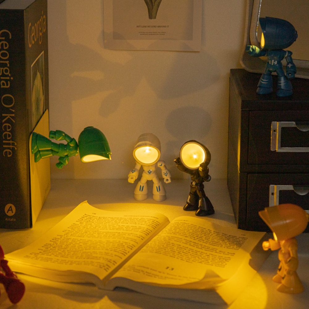 붙이는 우주인 조명 무드등 자석 램프 로봇 미니 LED