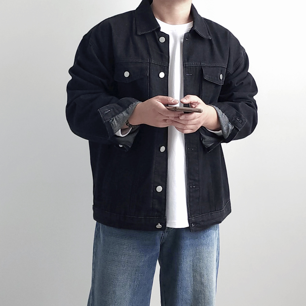 남자흑청자켓 트러커자켓 워크자켓 이미지 4