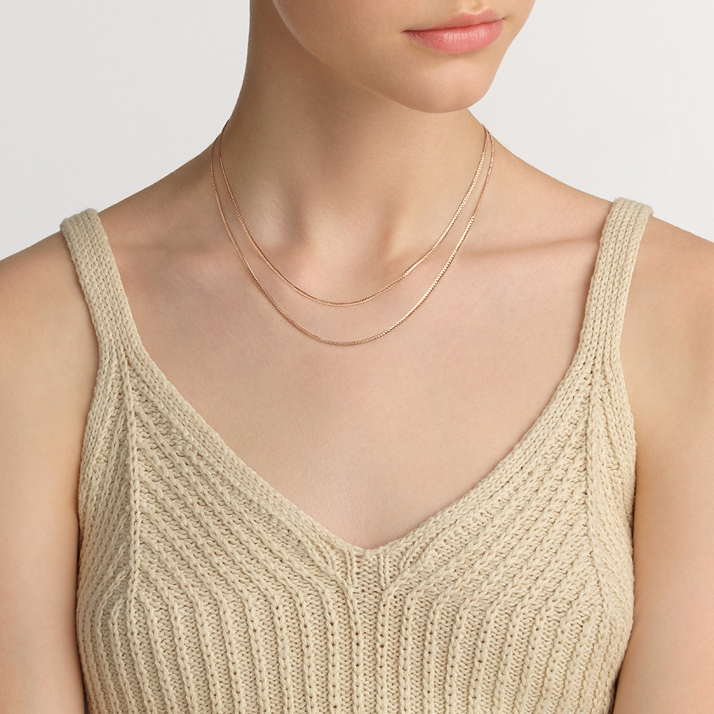 다니엘 웰링턴 FLAT CHAIN NECKLACE 2컬러 플랫체인목걸이 여자목걸이 - 상세 이미지 5
