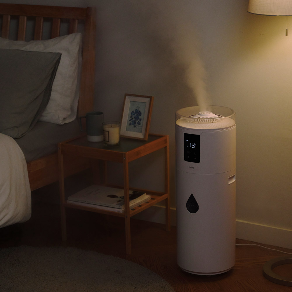 [쿼드 진동자 시간당 1,700ml] 프롬비 몬스터 대용량가습기 FC183 화이트