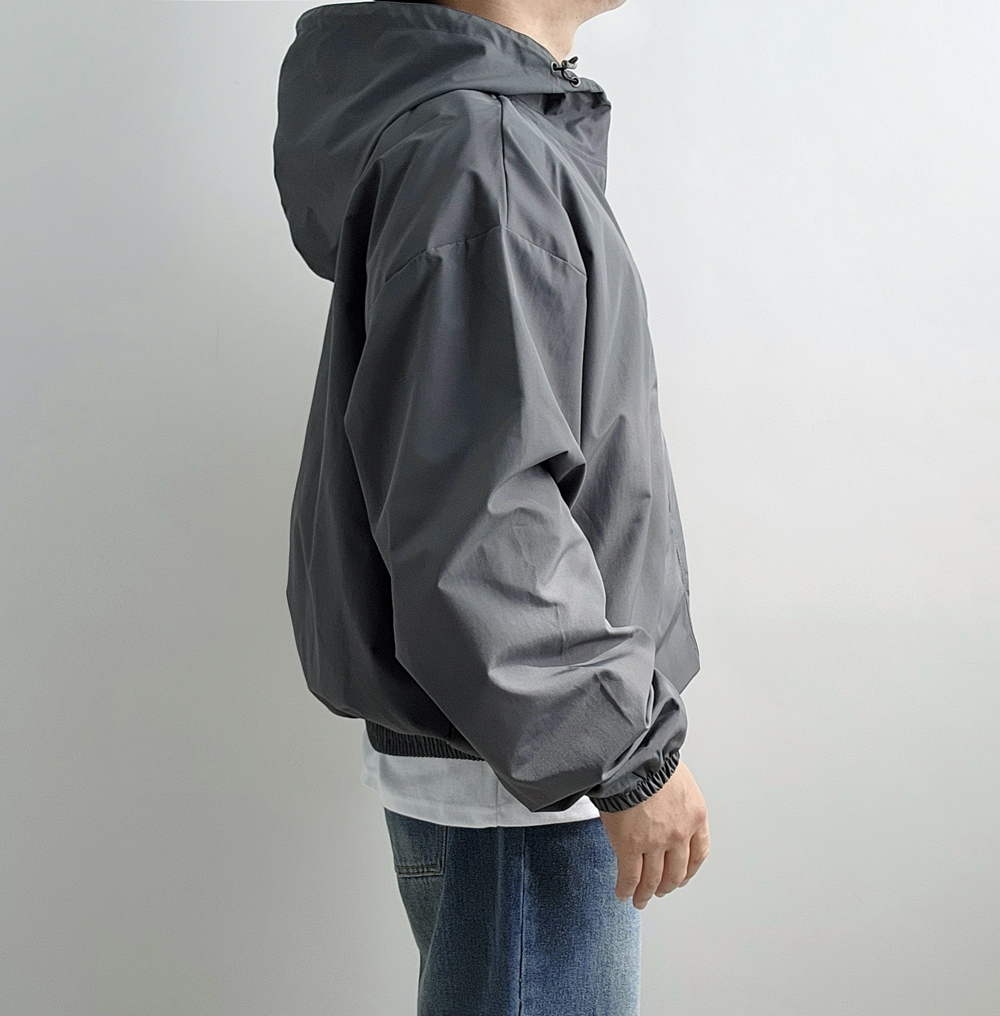 러닝바람막이 남자크롭자켓 얇은바람막이 아노락후드 이미지 4