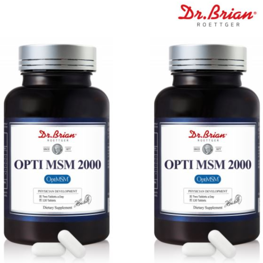닥터브라이언 옵티 MSM 2000 120정 x2병 4개월 관절연골 건강 엠에스엠 100% 제품 이미지