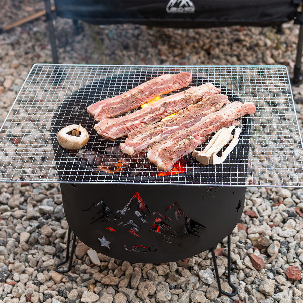 레토 감성 캠핑 화로대 불멍 접이식 화로 우드스토브 원통형 LCP-SB03