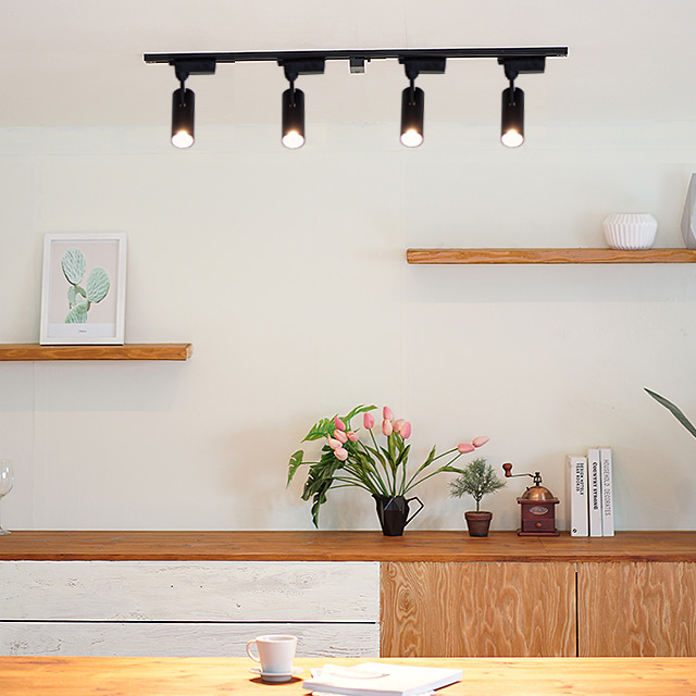 COB LED 일체형 레일등 10W 세트 (1M) 2color 주방등 카페조명 레일조명 - 상세 이미지 3