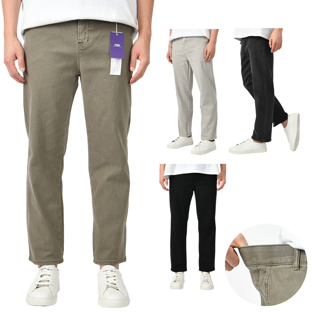 남자 면바지 남성 바지 스판 허리 밴딩 빅사이즈 팬츠