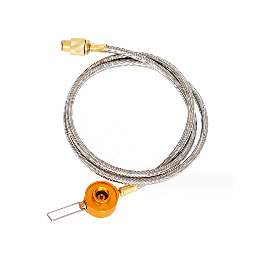 모아이캠핑 부탄가스 어댑터 이소가스 연결 버너 연장 호스 연장선 액출형