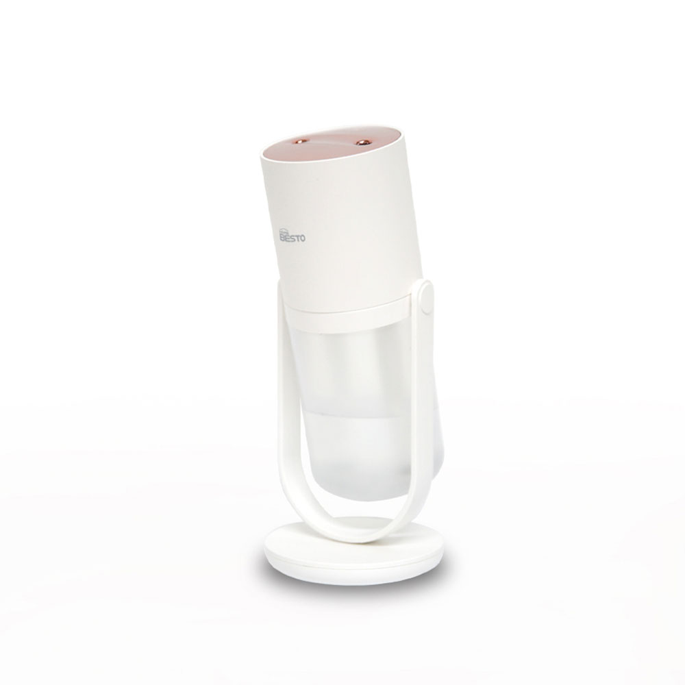 미니가습기 초음파 무선 듀얼분무 휴대용 탁상용 사무실 가습기 화이트