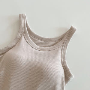 캡내장 여성 메리야스 브라캡 런닝 브라탑 민소매 나시 캐미솔 R타입 착용 후기 | 사이즈/핏 총정리 - 상품 이미지 2