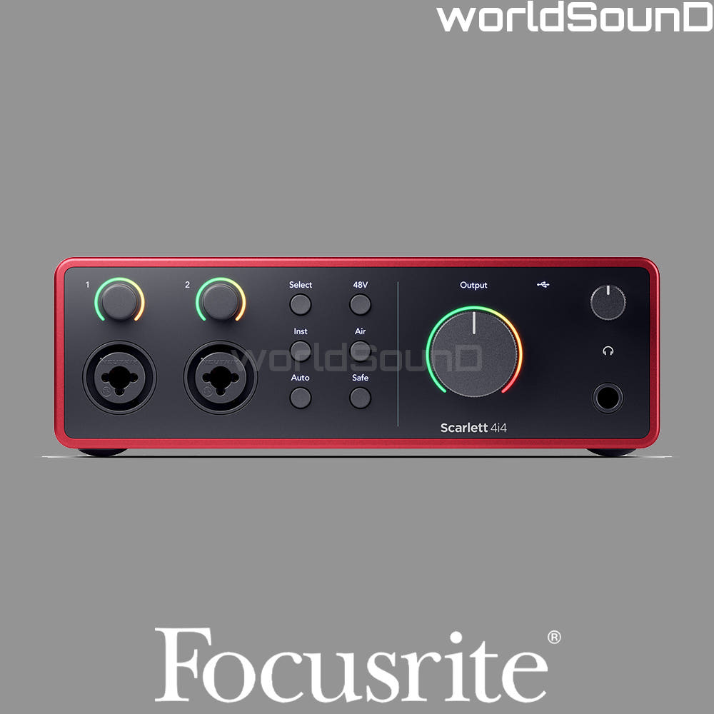 Focusrite Scarlett 4I4 4Th 스칼렛 4I4 4세대 오디오인터페이스 : 월드사운드몰