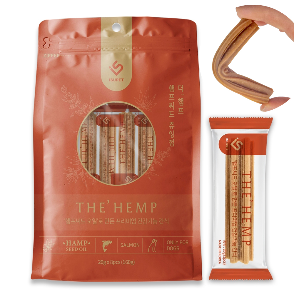 유통기한 임박 더햄프 강아지 덴탈껌 치석제거 간식 오리 220g - 상세 이미지 4