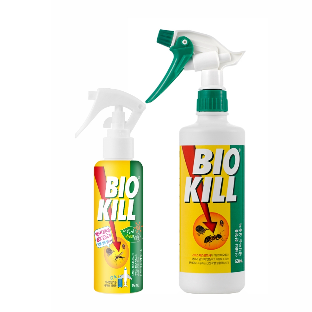 비오킬 바이오킬 500ml 빈대 베드버그 혹파리 퇴치제 제거 살인진드기 살충제 먼지다듬이 좀벌레 러브버그 돈벌레 권연벌레 노린재 - 상세 이미지 2